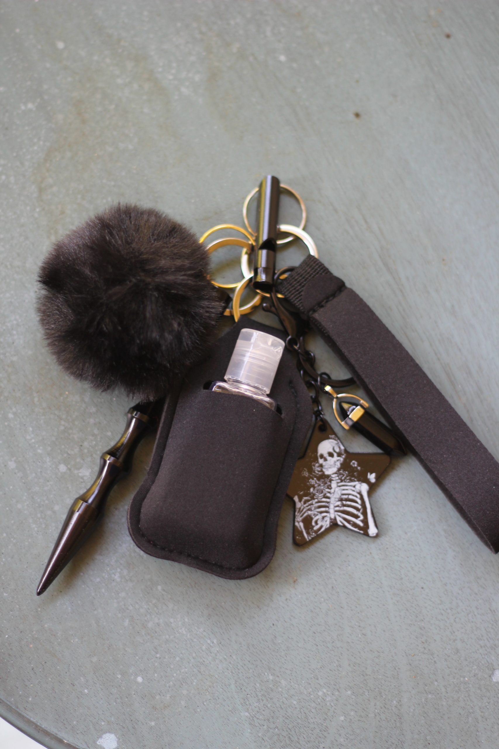 Brown Beauty Safety Keychain Set